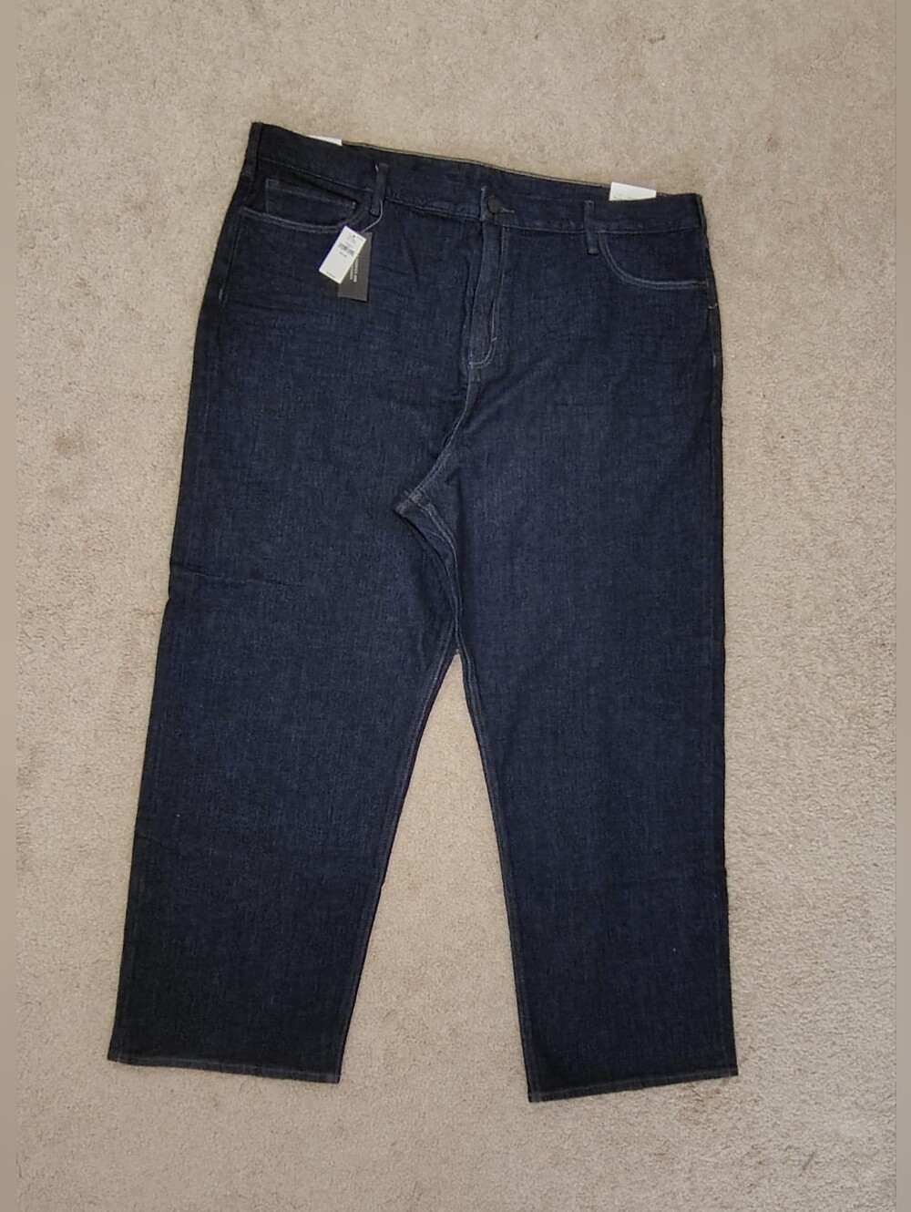 New Men's Banana Republic Dark Wash Denim Relaxed Fit Jean